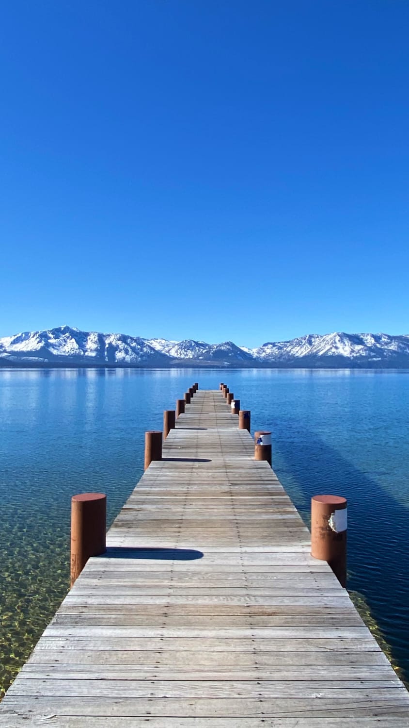 ITAP of a private dock in Lake Tahoe, Nevada