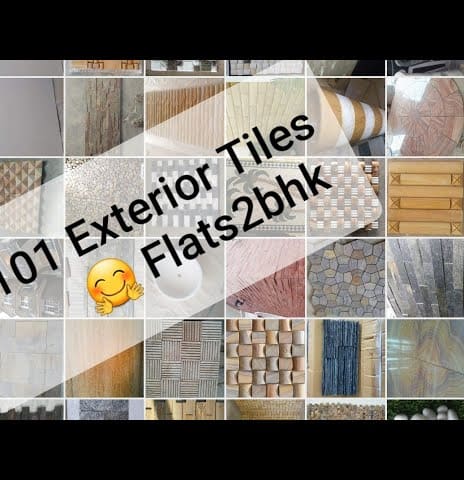 Mix Indian Front Outdoor Exterior Wall Tiles Design For Garden