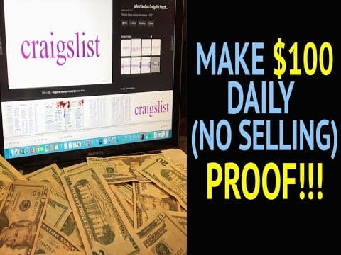 How Make Money With Craigslist~ [$100 Made] In 24 Hrs!!!