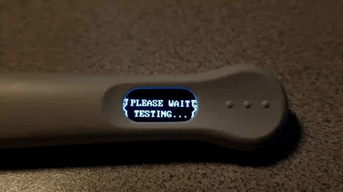 Doom on pregnancy test.