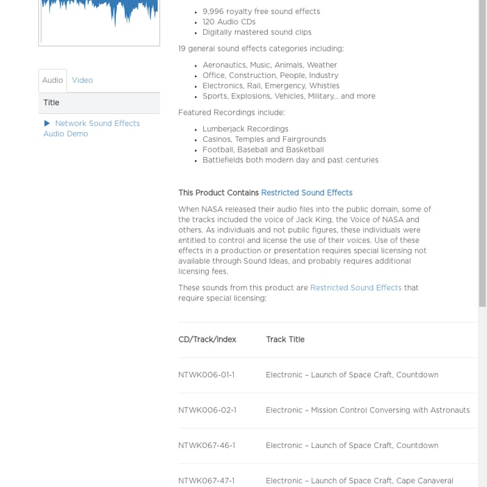 Mix Network Sound Effects Library