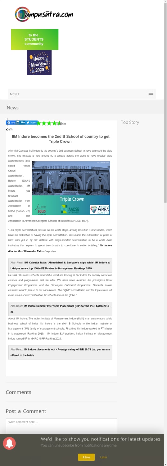 Mix Search Domain Campusutra Com It is the 6th addition to iim league of 20 institutes. mix