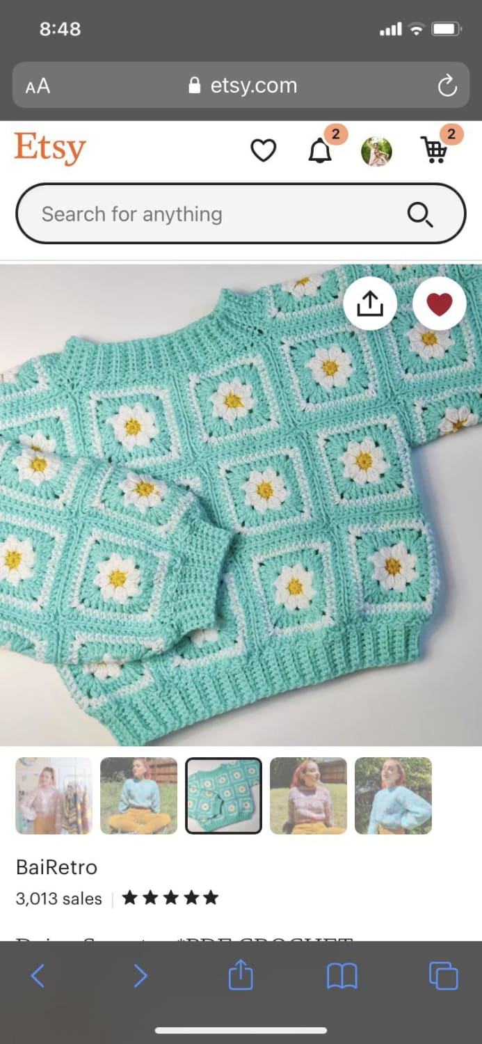 What yarn do you use for sweaters? I’m a knitter about to try my first crochet garment. Is it worth it to buy 100% wool or cotton, or is acrylic just fine?