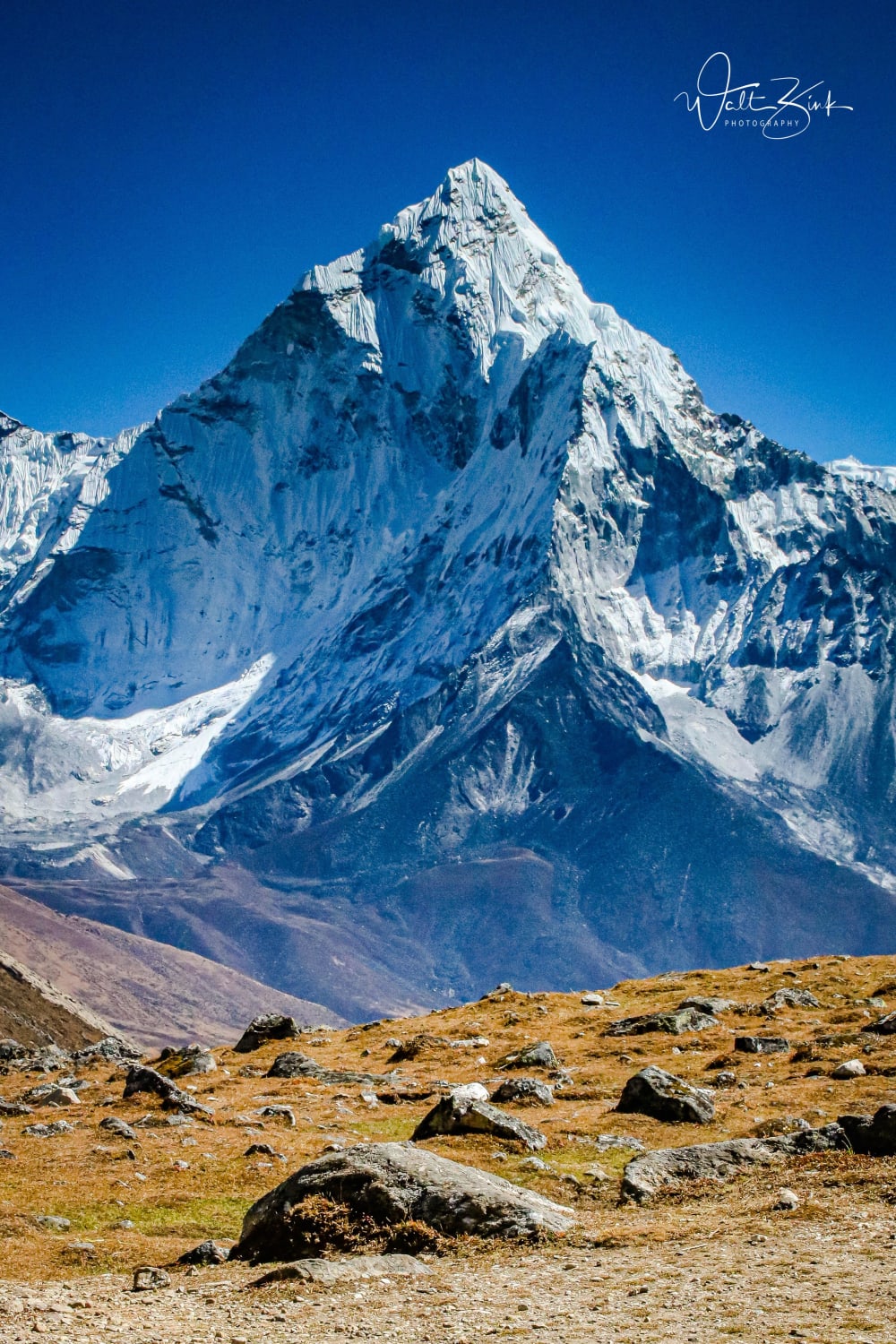 Ama Dablam as seen while trekking to Dzongla. Everest region, Nepal. October 2017.