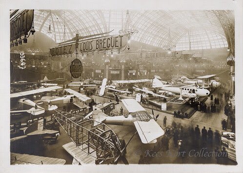 An overview of the 7th Paris salon de l’aeronautique, closing today in the Grand Palais. The first postwar exhibition was held in 1919, but there was none last year.