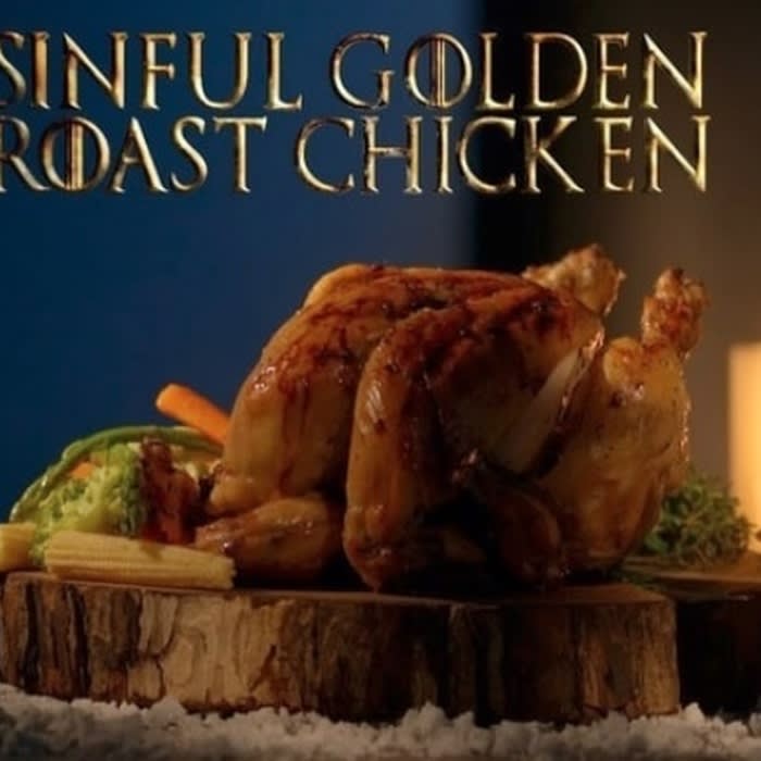 Mix Game Of Thrones Sinful Golden Roast Chicken Recipe