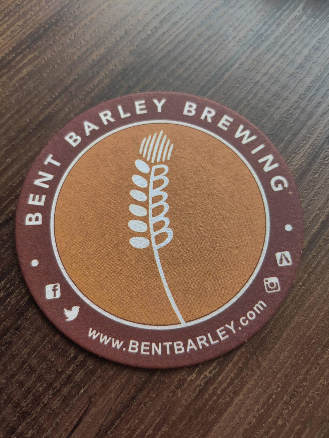 The logo at this brewery