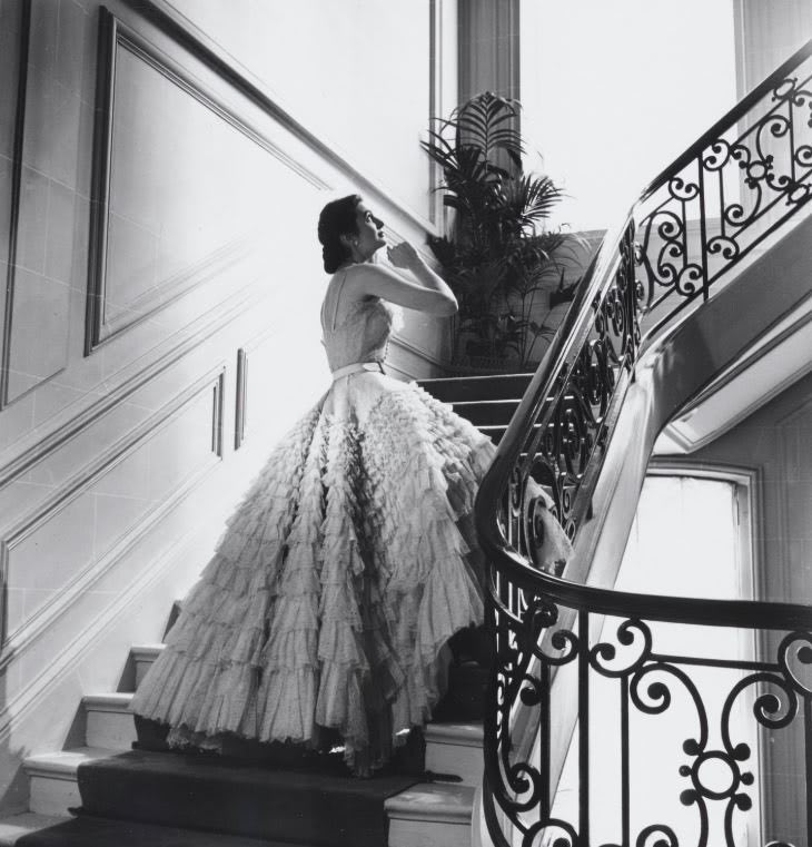 Christian Dior’s 1948 ‘Eugénie’ ball gown designed for his ‘Zig Zag’ collection, proves to be a frothy, feminine gown which draws upon 19th century inspiration all while keeping in line with his famous New Look. Read more!