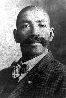 This is the best known photograph of Deputy U.S. Marshal Bass Reeves, possibly the greatest lawman of the Old West. Born into slavery, the Arkansas native became a lauded, and legendary U.S. deputy marshal. circa. 1850s.
