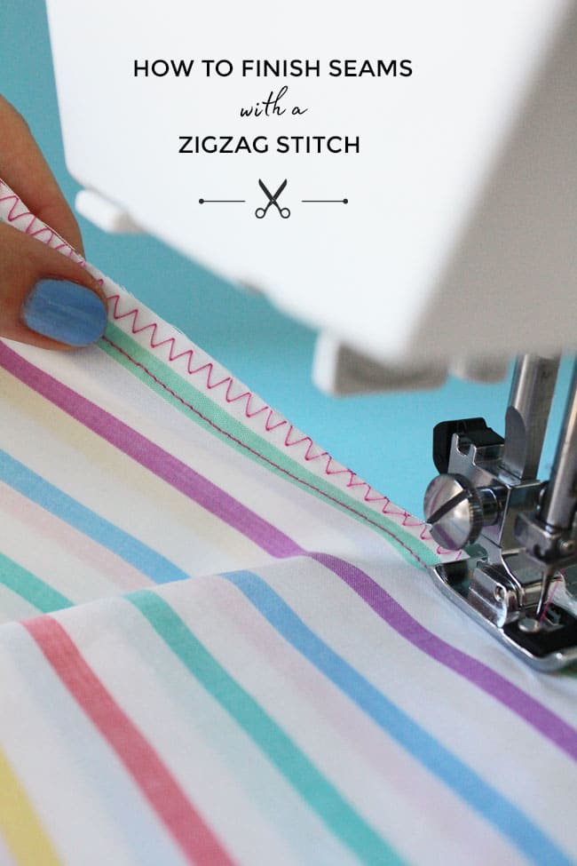 HOW TO FINISH SEAMS WITH A ZIGZAG STITCH ✂️ Finishing seams is important to neaten, strengthen and prevent them from fraying. If you don't have an overlocker, a simple way to finish seams is by using the zigzag stitch on your sewing machine. Tutorial here: