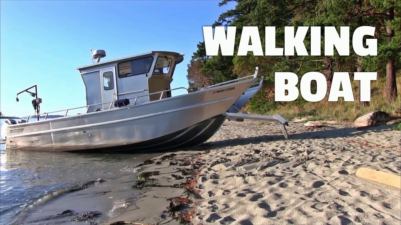 This Boat With “Legs” Walks On The Beach