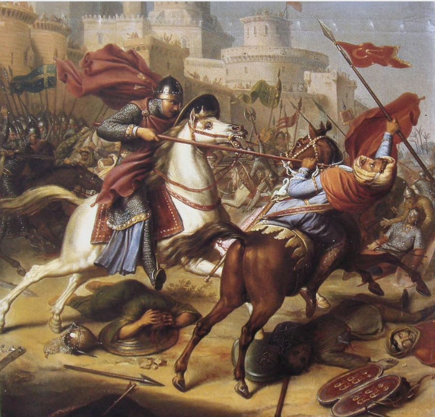The First Crusade (1095-1102) was a military campaign by western European forces to recapture the city of Jerusalem and the Holy Land from Muslim control.