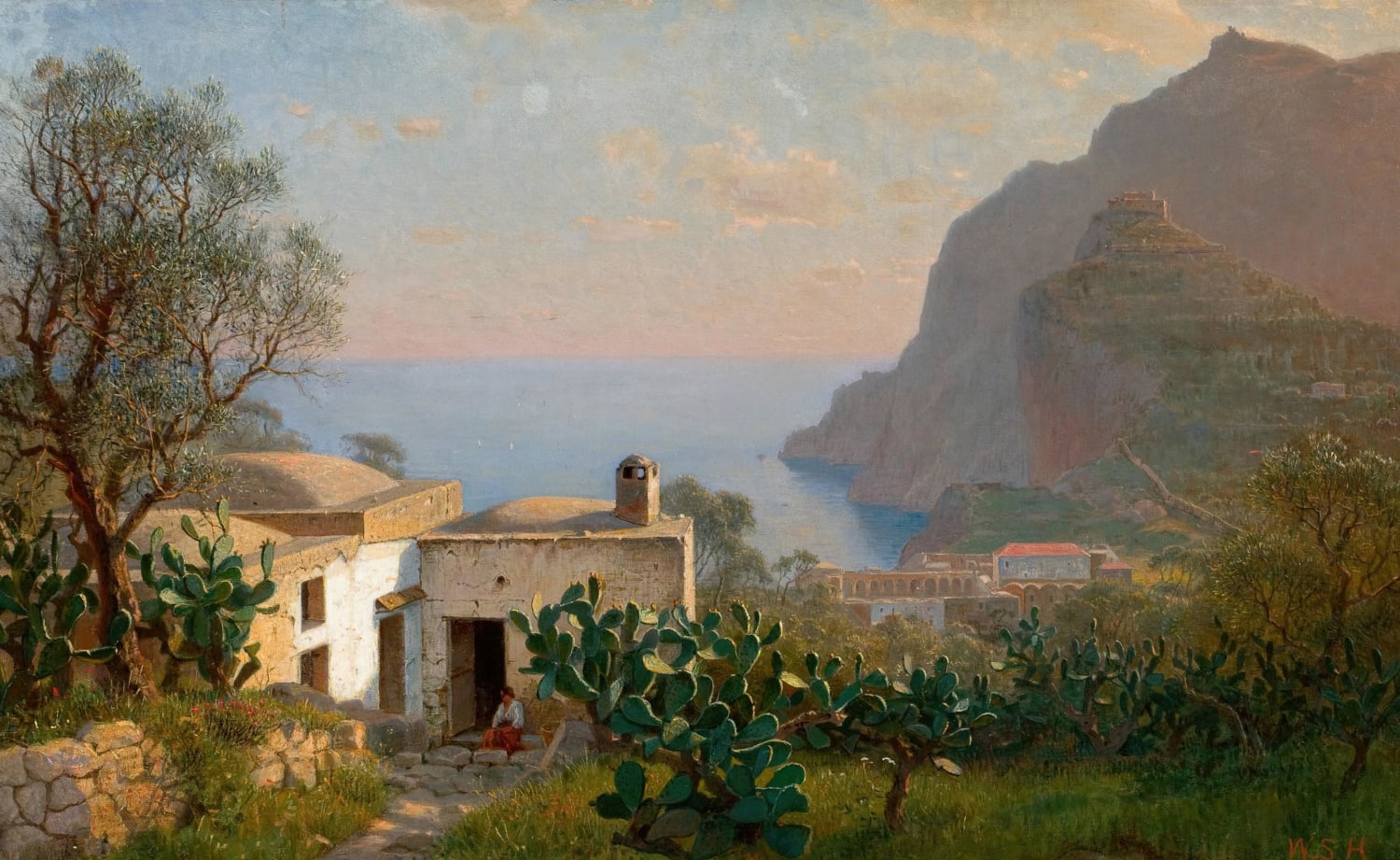 William Stanley Haseltine (1835-1900) - Capri Landscape