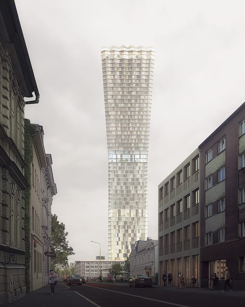 CHYBIK + KRISTOF unveils ostrava tower, tallest skyscraper in the czech republic.