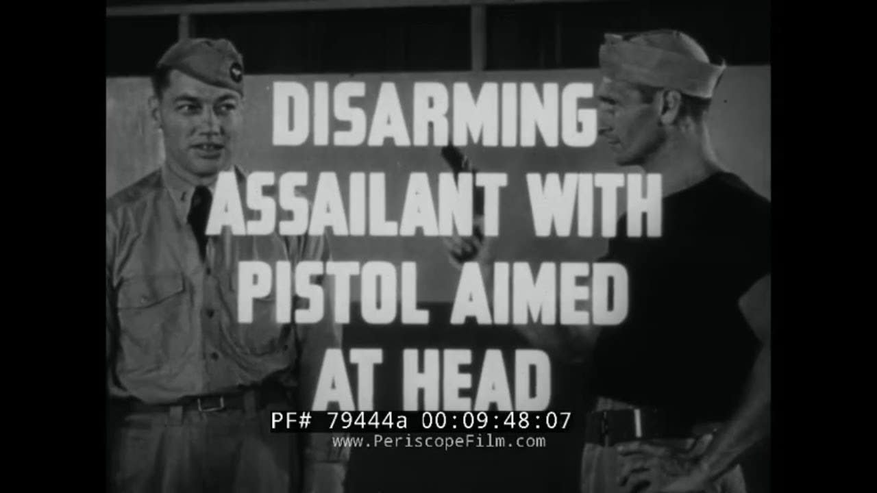 WWII U.S. ARMY & MARINE CORPS HAND TO HAND COMBAT DISARMING TECHNIQUES TRAINING FILM 79444a