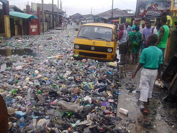 A street in Lagos State, Nigeria