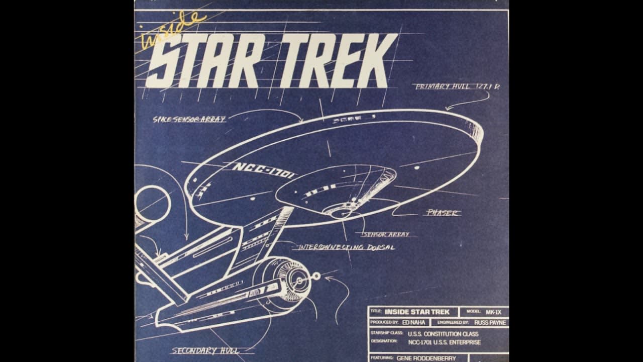 Inside Star Trek - LP Recording of Creator Gene Roddenberry Examining the Series; Featuring Interviews with William Shatner, DeForest Kelley, & Isaac Asimov (1976)