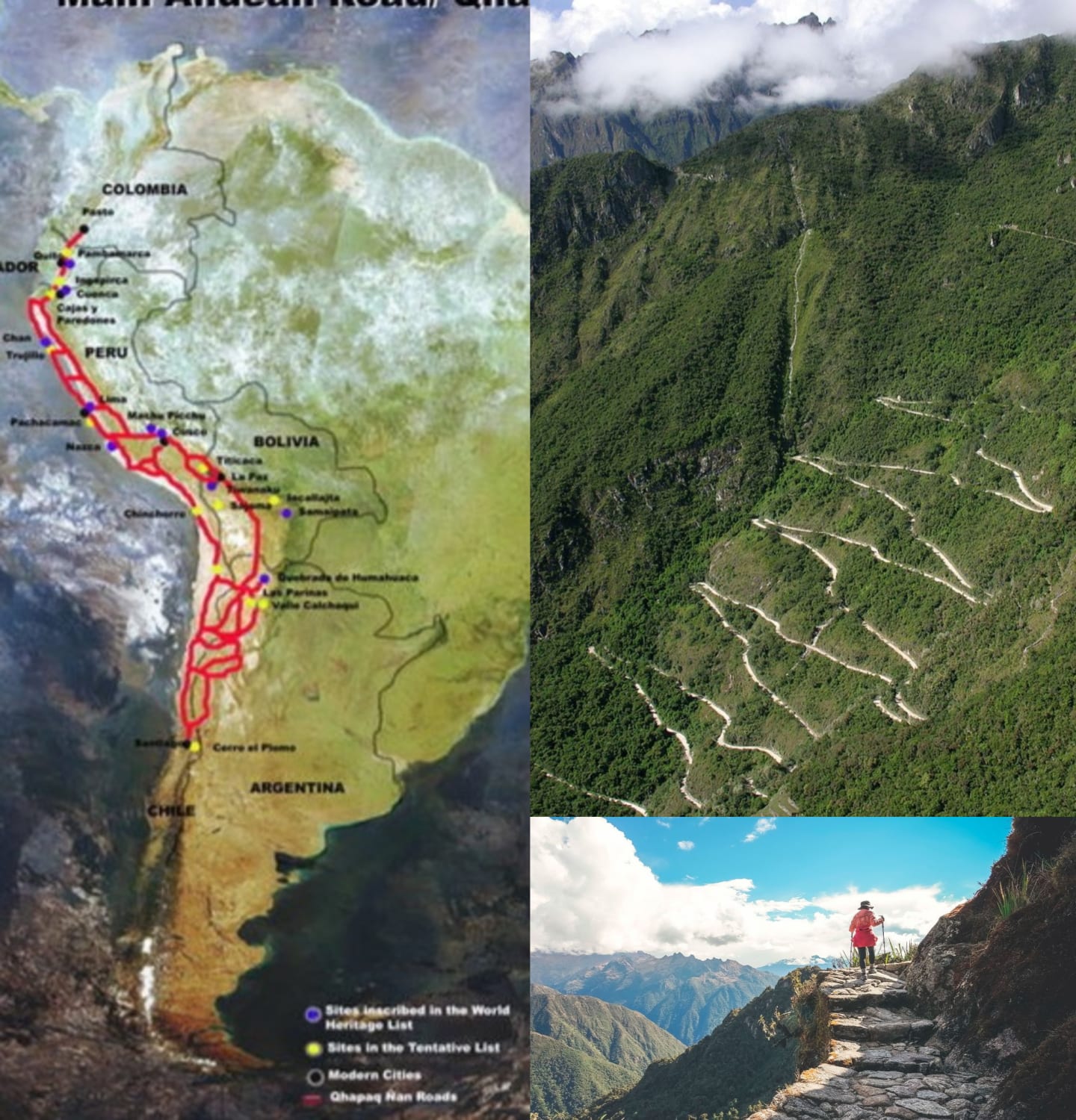 The Inca road system (also known as Qhapaq Ñan) was the most extensive and advanced transportation system in pre-Columbian South America. It was at least 40,000 kilometres long and facilitated the movement of armies, people, and goods across plains, deserts and mountains