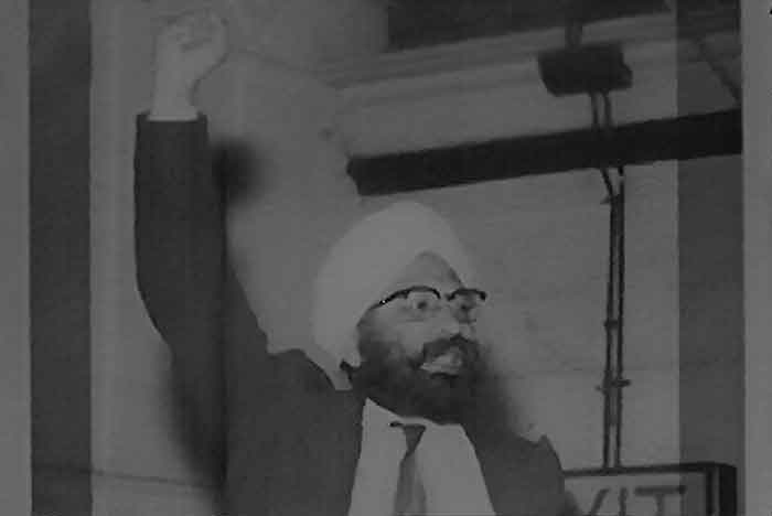 OtD 24 Apr 1950, revolutionary trade unionist, Makhan Singh gave a speech in Nairobi, Kenya, using the slogan "Uhuru Sasa!" ('Freedom Now!'). He was arrested a few weeks later in the lead up to the 1950 Nairobi General Strike