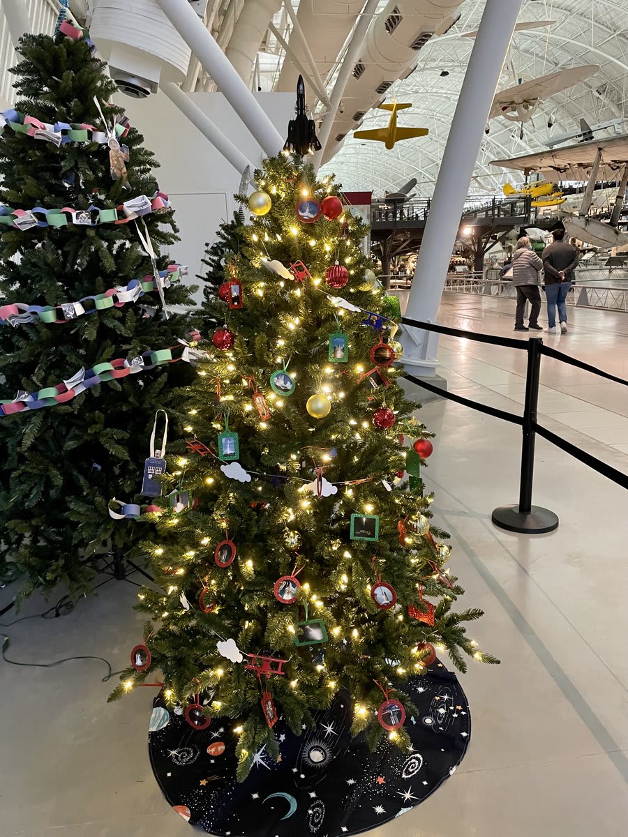 You voted on how we should decorate the social media team's tree at the Udvar-Hazy Center and we think you did a pretty good job. Check out the final decorated tree here, with more detail shots below.