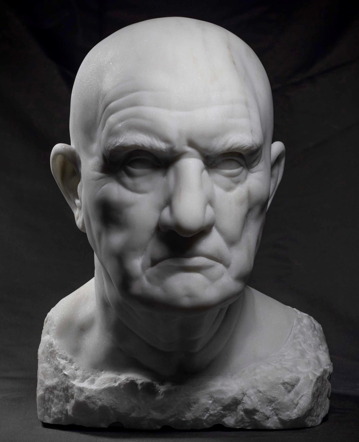 Roman man, me, marble, 2021