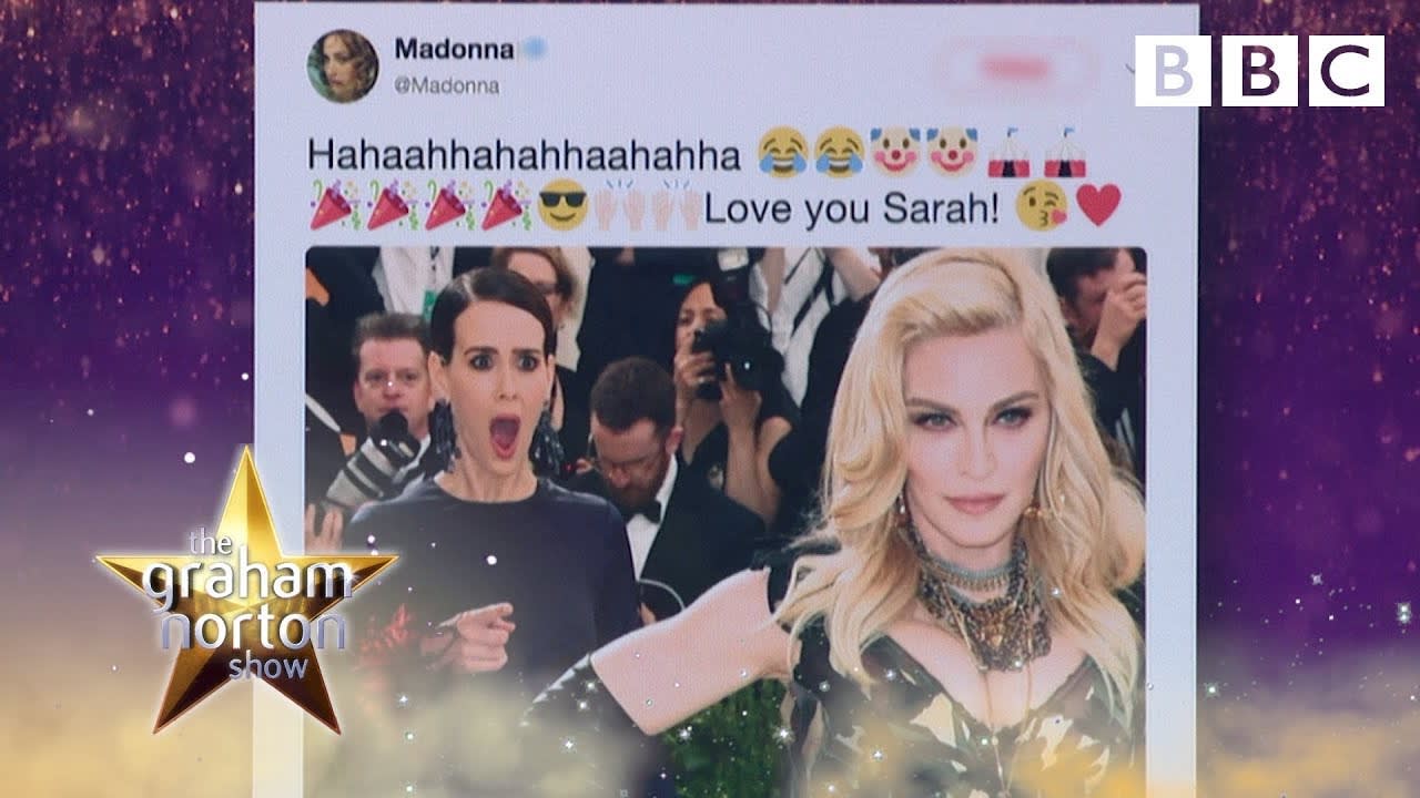 The awkward time Sarah Paulson ended up in Madonna’s tweet - BBC