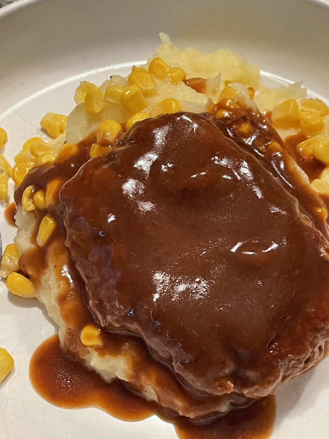 Salisbury Steak and Mashed Potatoes! For those days you miss banquet frozen dinners