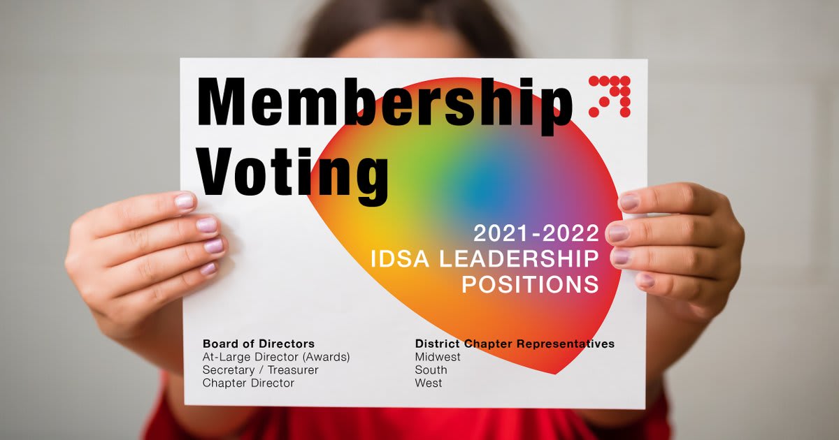 IDSA members: Voting is open for 2021-2022 leadership positions! Meet the candidates and cast your vote by Oct. 14: