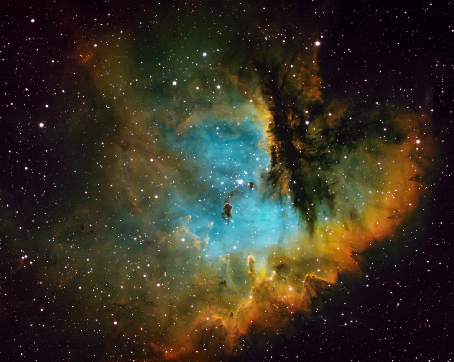 Pacman Nebula - 34 Hour Integration