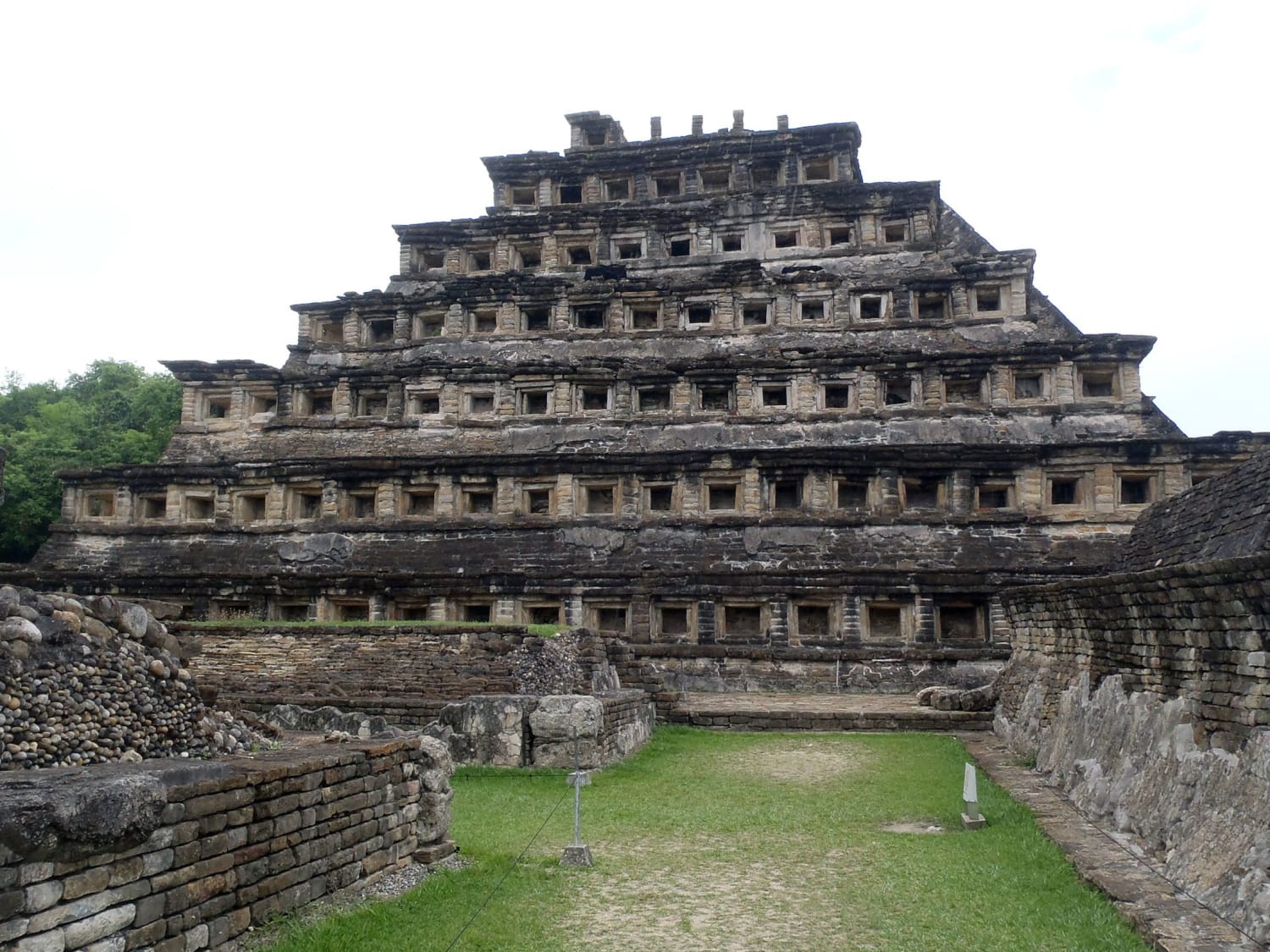 The Pyramid of the Niches, at El Tajín in Mexico. Classic Veracruz culture, 600-1200 AD