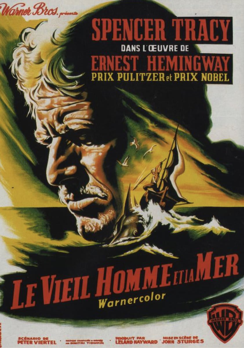 BTD - John Sturges - THE OLD MAN AND THE SEA - 1958 - French release poster