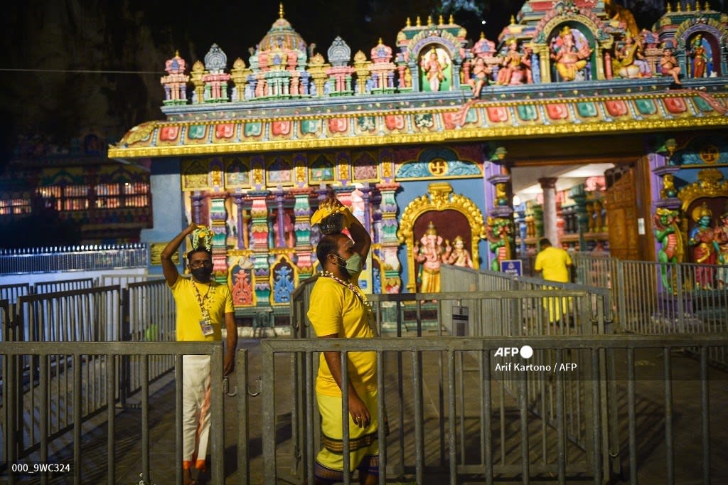 Malaysian Hindus mark festival under strict Covid curbs. AFP 📸 Arif Kartono