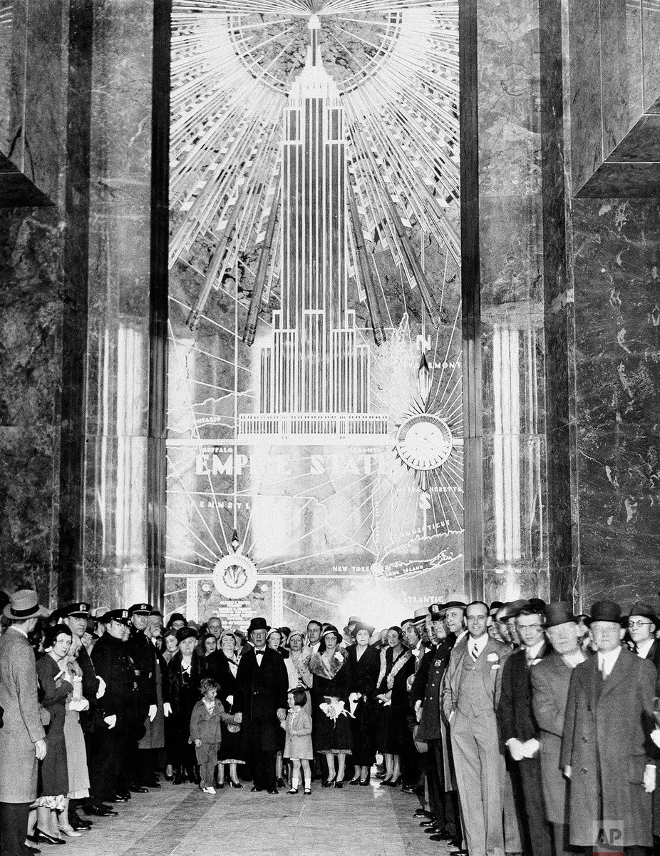 OTD in 1931, New York's 102-story Empire State Building was dedicated.