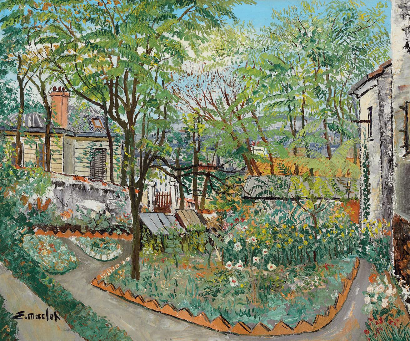 Le jardin de Montmartre, Elisee Maclet, ca. 1950