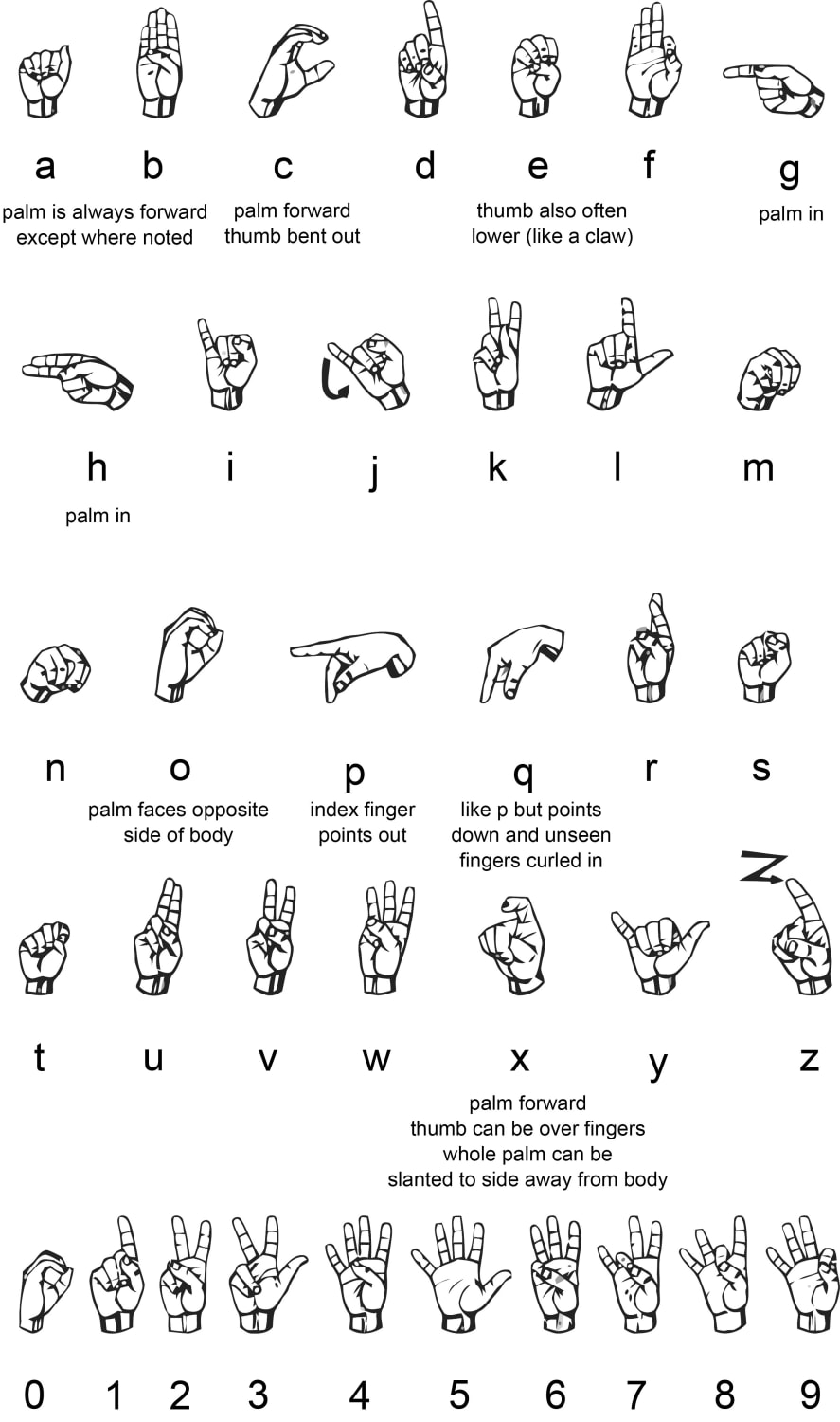 American Sign Language(ASL)