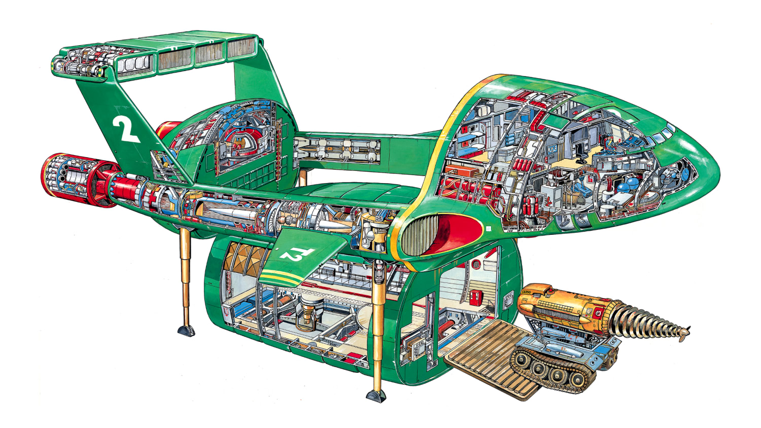 Cutaway of Thunderbird 2
