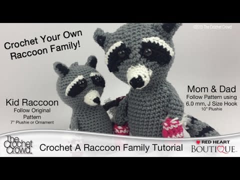Crochet Your Own Raccoon Family for Christmas