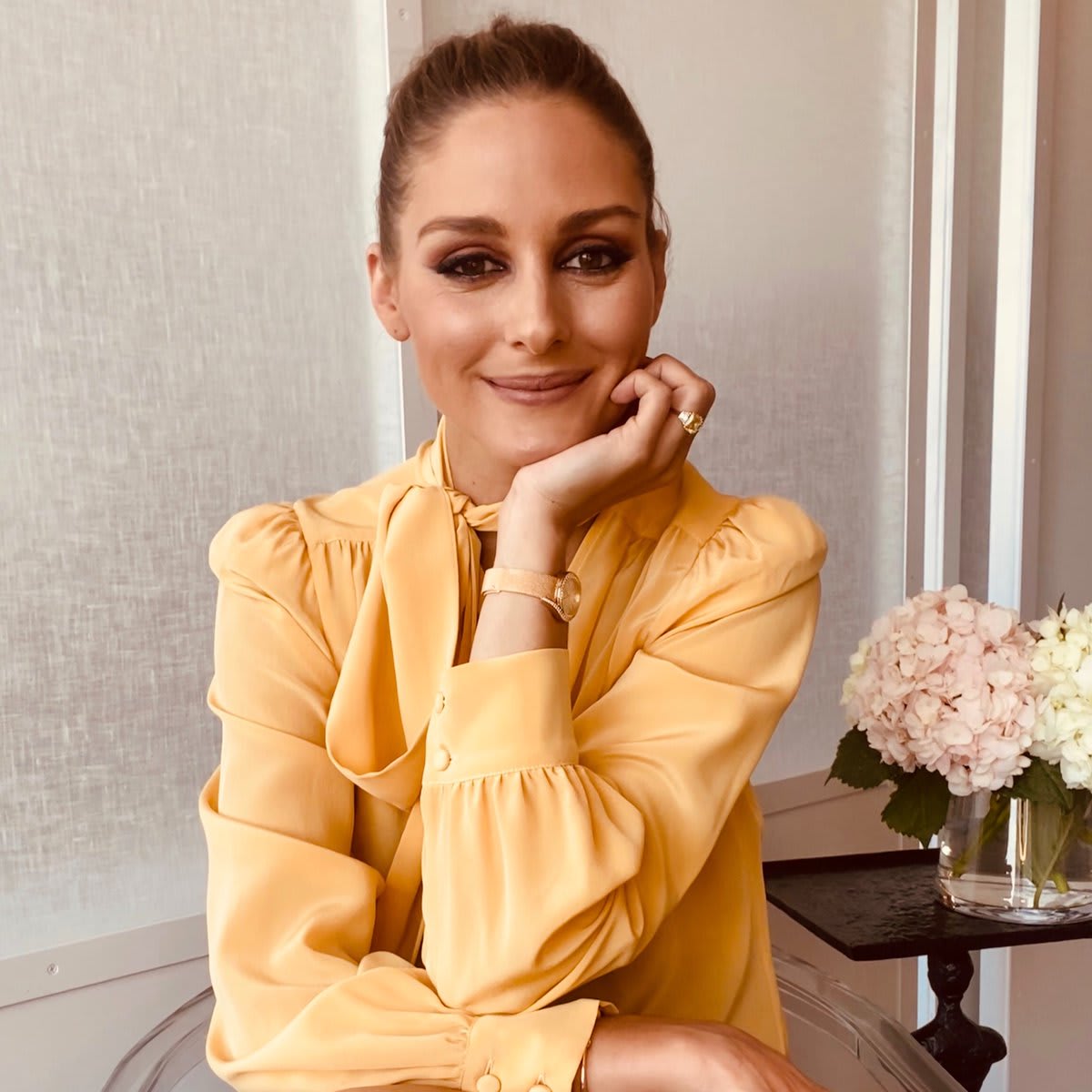 Busy work (from home) day!⁣ ✅ IG Live with @forbes ✅ OP Collection Brainstorm⁣ ✅ Top Secret Project Meeting⁣ ✅ Image Asset Review⁣ ⁣ Olivia Palermo Collection Neck-Tie Blouse in Dandelion Silk now available 🤩💃🏼