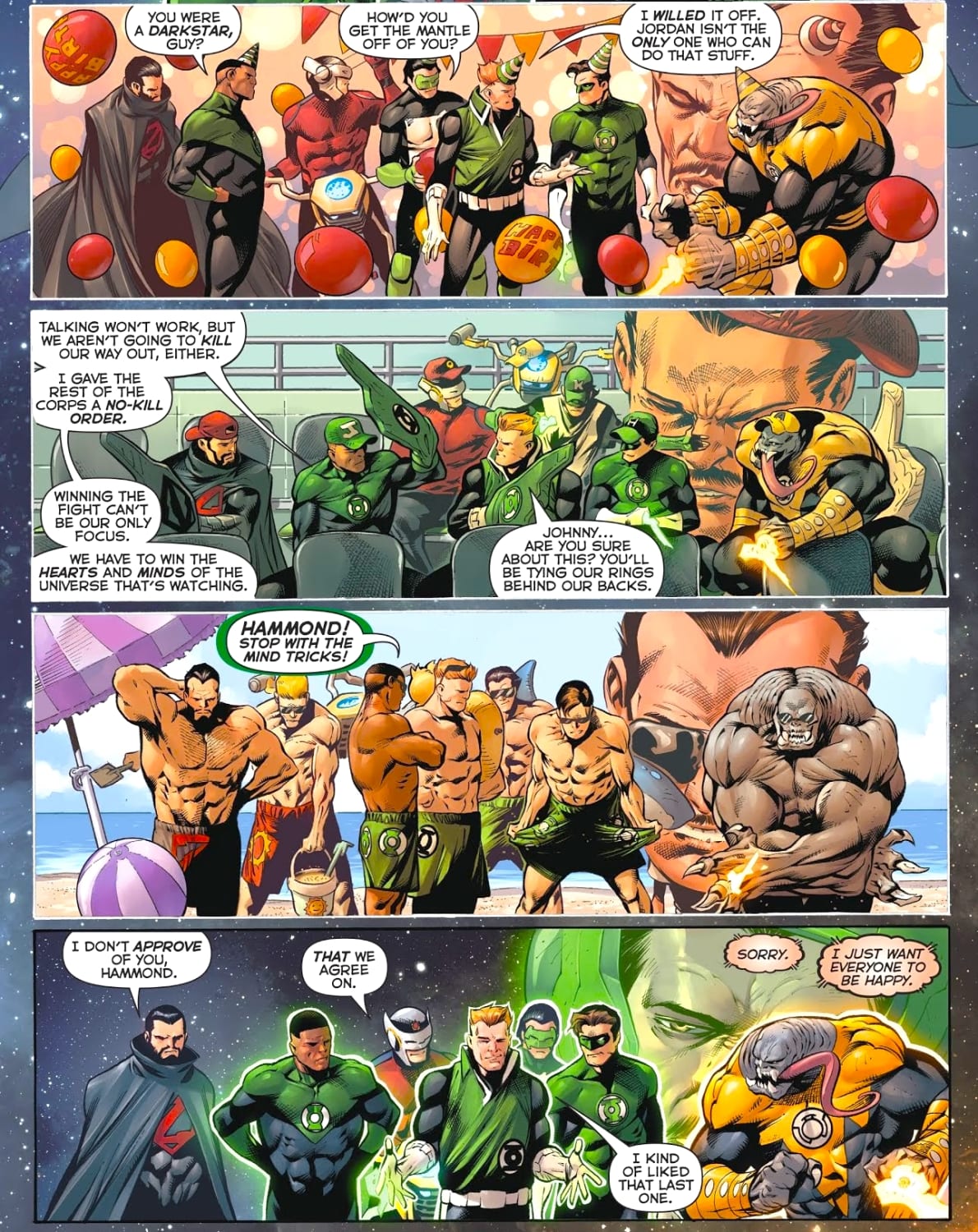 [Comic Excerpt] Hector has a weird reality fantasy. (Hal Jordan and The Green Lantern Corps #48)