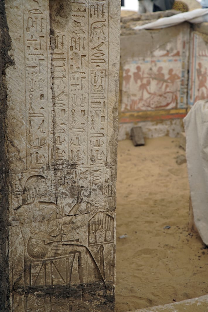 At the Egyptian necropolis of Saqqara, archaeologists have uncovered the tomb of Ptah-M-Wia, an economic minister under the pharaoh Ramesses II (r. ca. 1279–1213 B.C.).