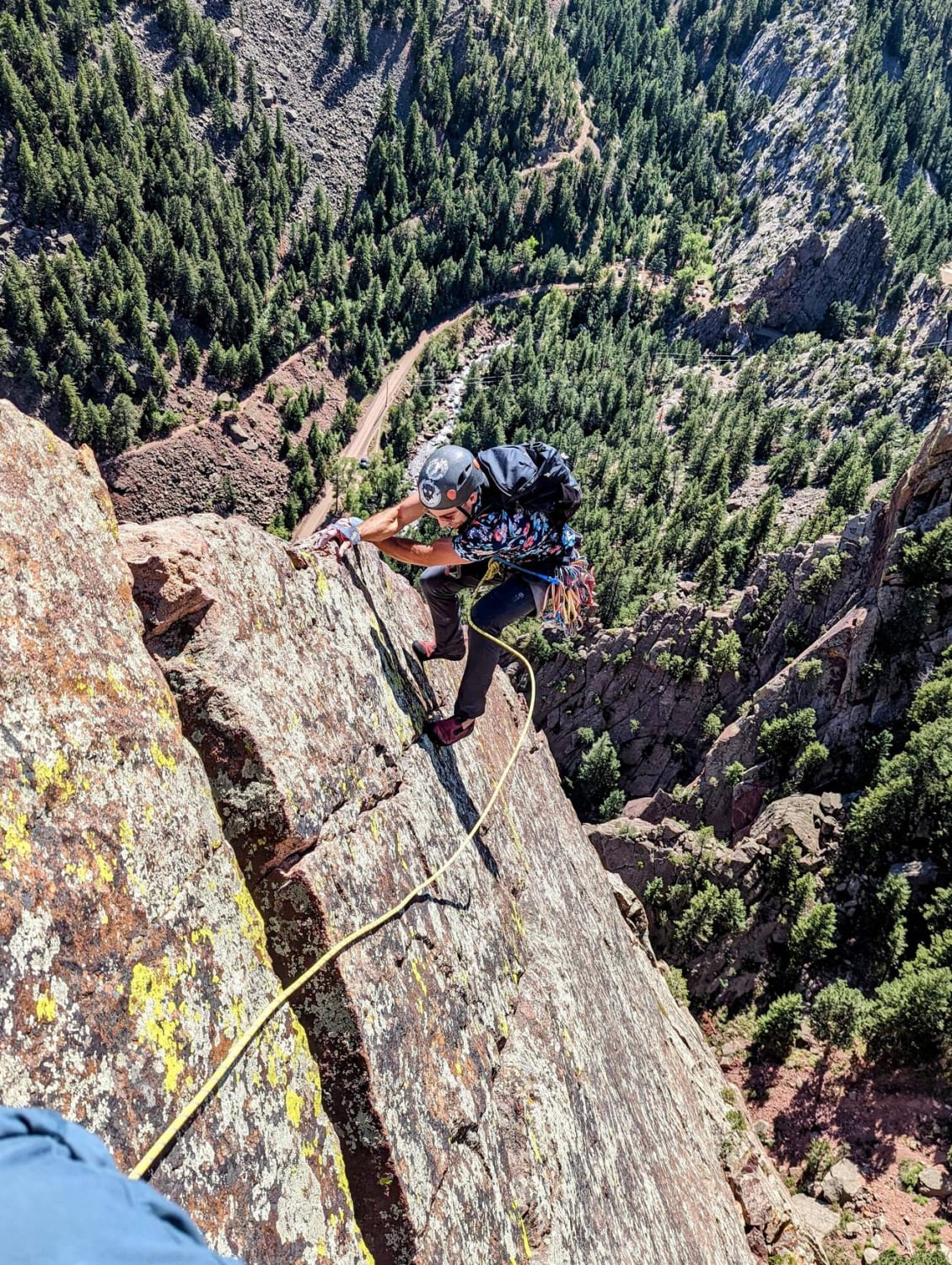 The Yellow Spur, 5.9+ at Eldorado Canyon, Colorado. Our first day in Eldo went really well, this place is amazing