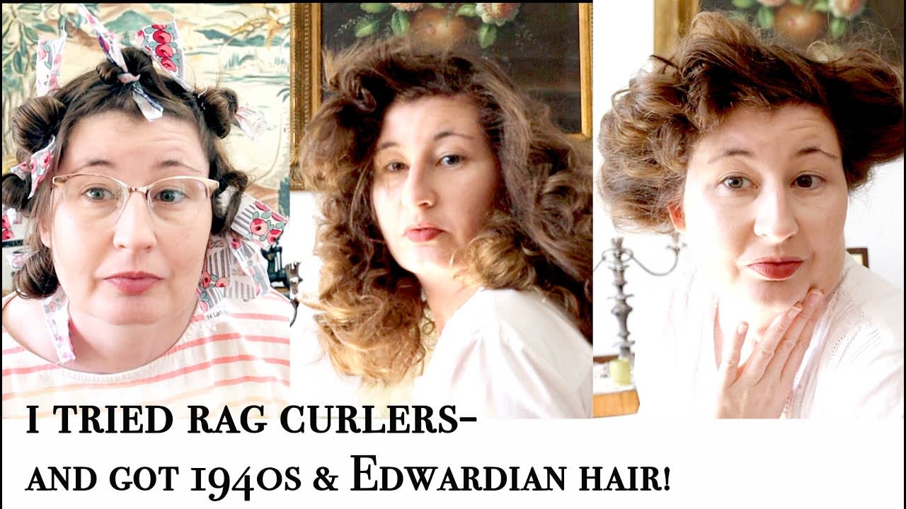 I Tried Rag Curlers and Got 1940s and Edwardian Hair!