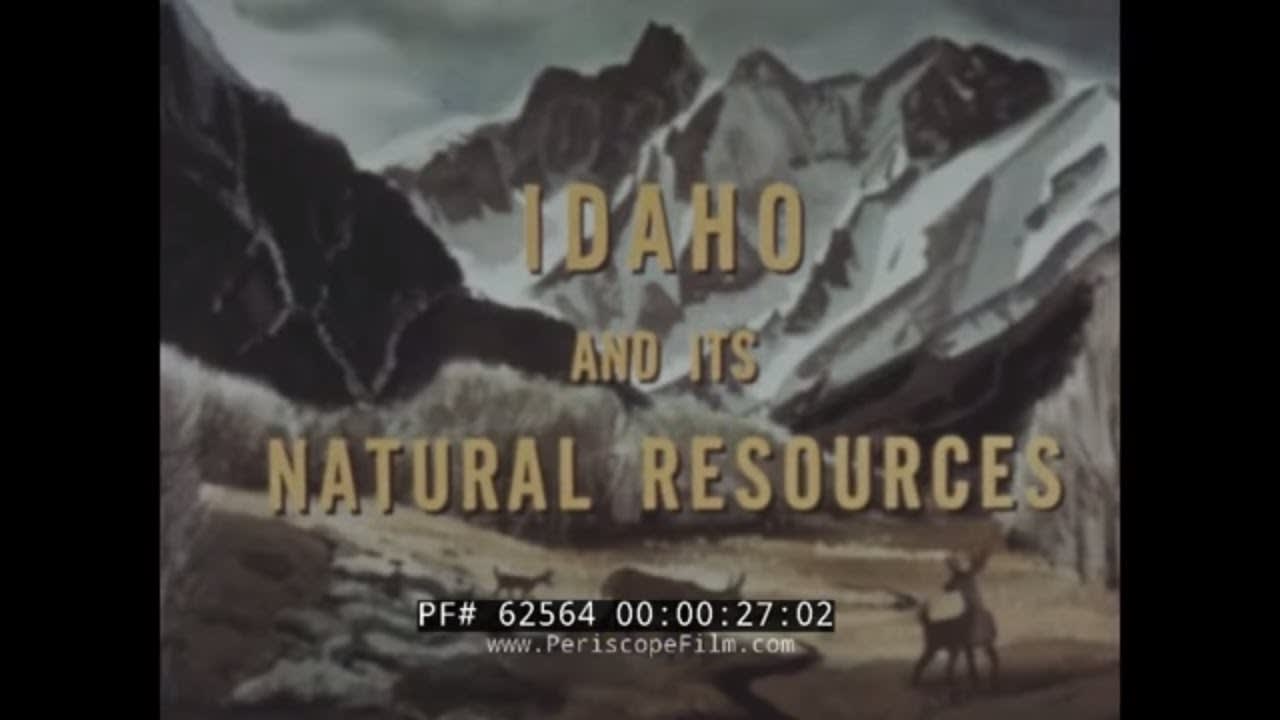 1950s IDAHO NATURAL RESOURCES, MINING & POTATOES DOCUMENTARY FILM BOISE 62564