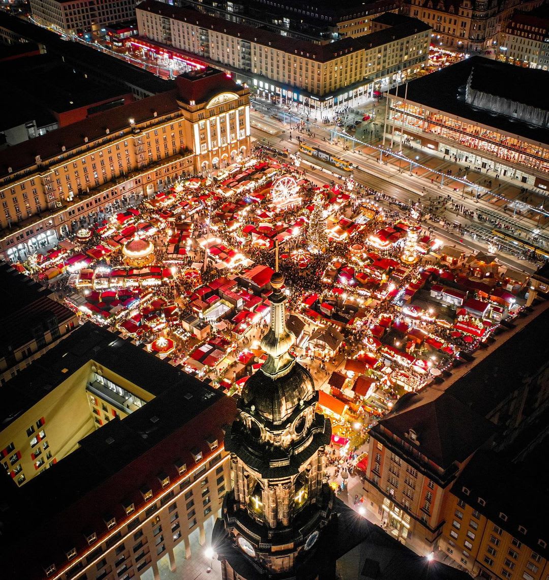 Christmas Market held last year at the Altmarkt Square in Dresden, Saxony, Germany