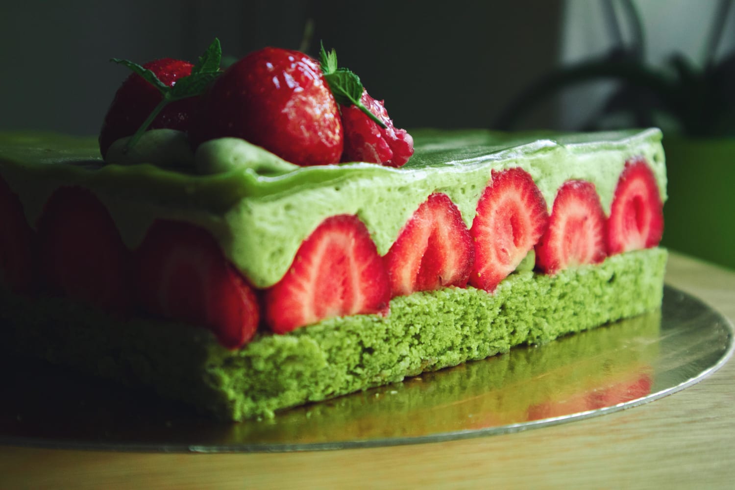 My cousin made me a delicious matcha cake