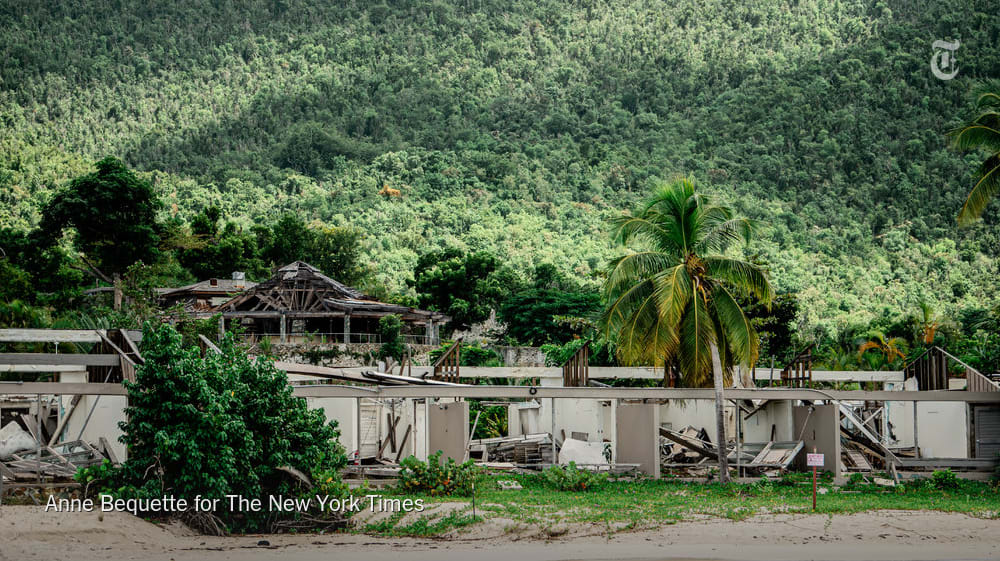 Paradise lost: What happens to a small Caribbean island when its principal resort is destroyed and the owner refuses to rebuild?
