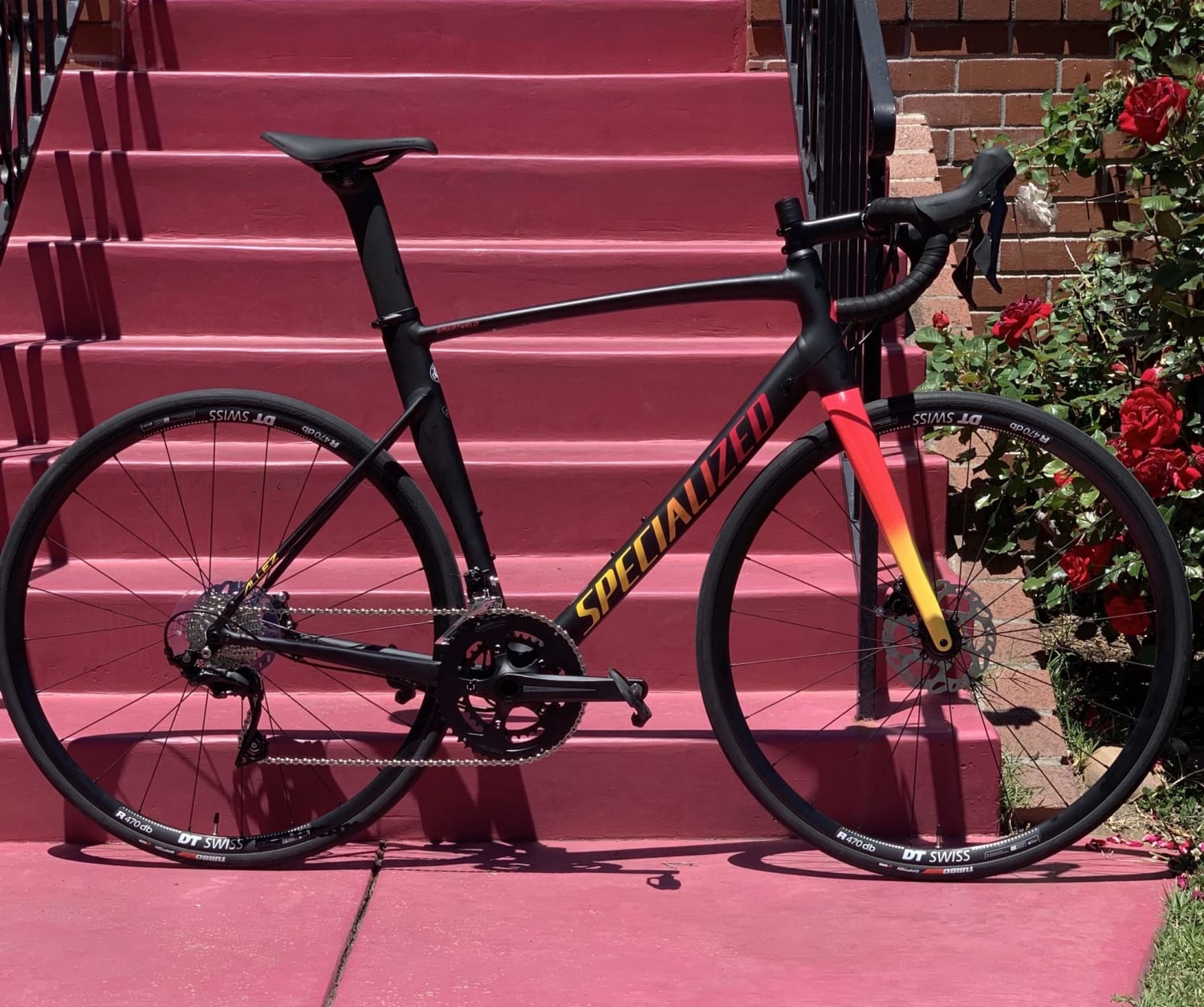 NBD! My 2020 Specialized Allez Sprint. First road bike! The color really pops in-person.