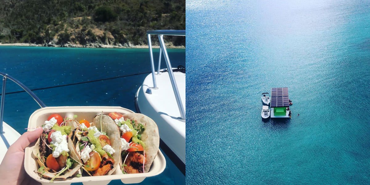 Would you eat tacos in the middle of the sea? 🌮🌴And what if they were sustainable tacos? Check out this floating restaurant that uses solar energy, biodegradable containers, and no straws! ⛵