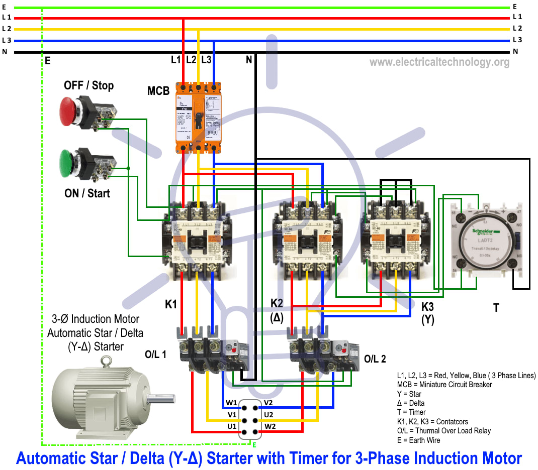Mix Star Delta Starter Y D Starter Power Control And