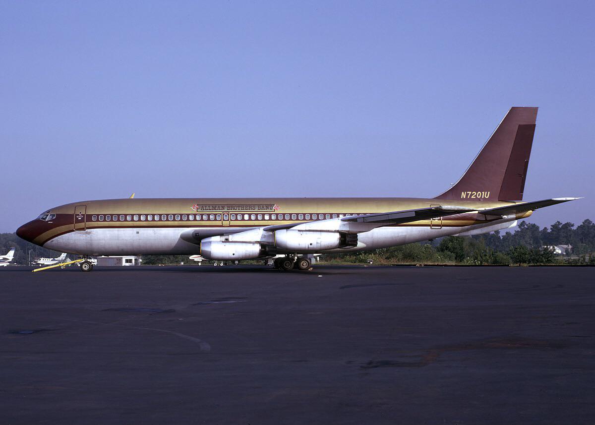 Allman Brothers Band Boeing 720(July 1974)